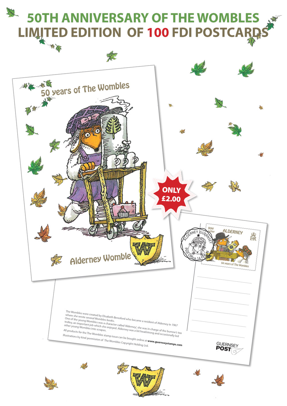 Alderney Womble FDi Postcard